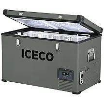 Mini Geladeira e Frigobar para carro VL74 Portátil, DC 12, 24V, AC 110 Capacidade 74 L, 220v, ICECO, Cinza escuro