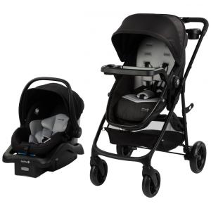 Carrinho de Bebê com Cadeira para Carro Safety 1st Go Flex 8 em 1, Preto