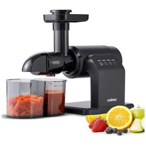 Centrífuga de Frutas Silenciosa com 2 Velocidades e Função Reversa, 110V 200W, Cusimax, Preta