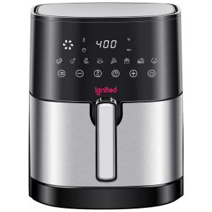 Fritadeira Elétrica AirFryer 7L com Painel Digital e Cesta Antiaderente, 1700W, 110V, IGNITED IGA45, Cinza