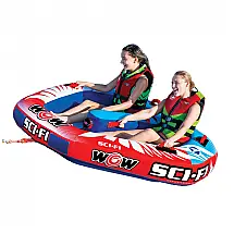 Boia Rebocável Aquática para 2 Pessoas, WOW Sports 22WTO3969, Azul