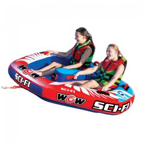 Boia Rebocável Aquática para 2 Pessoas, WOW Sports 22WTO3969, Azul