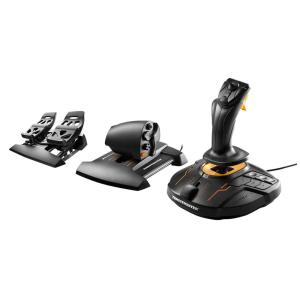 T.16000M FCS FLIGHT Joystick, manete de potência e pedais de leme de direção para PC, THRUSTMASTER 2960782, Preto