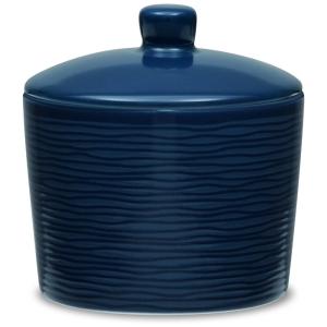 Açucareiro de Cerâmica com Estilo Clássico e Capacidade de 155 gramas, Noritake, Azul Marinho