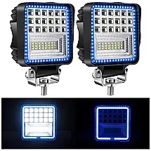Farol de Milha LED Off Road 2646 Lúmens 6000K 126W Alumínio Fundido à Prova Dágua, YORKIM, Branco