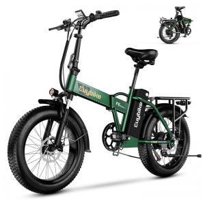 Bicicleta Elétrica Dobrável bluebiko F6B com Motor Brushless 750W (Pico 1000W), Bateria Removível 48V 20Ah, Freios a Disco Duplos e Sistema