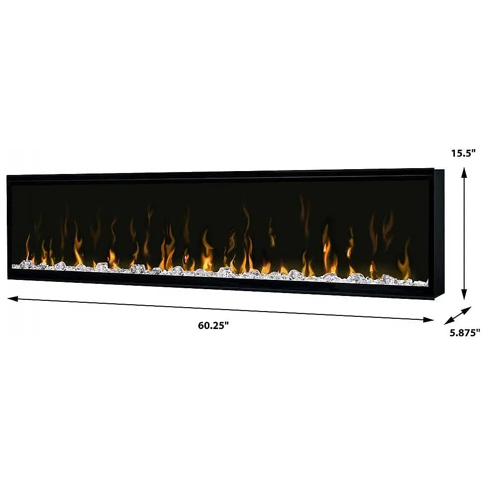 Lareira Elétrica Dimplex 153x40cm 2500W XD Technology LED Embutir 110V — foto 3