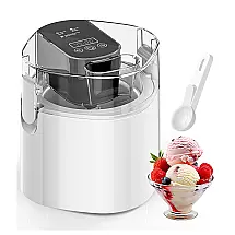 Vilupvie Máquina de Sorvete 1,44L com Tigela Isolada, Tela LCD e Timer - Sorvetes, Iogurte Gelado e Sorbets Rápidos e Fáceis