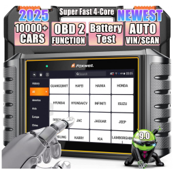 2025 FOXWELL NT706 Scanner Automotivo Profissional com Verificador de Motor, ABS, Airbag, Transmissão, Leitor de Códigos para Carros