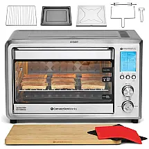 Forno Inteligente Multi Funcional de Bancada 36L 1500W Assesórios, CONVECTION WORKS AOW 1000, Prateado