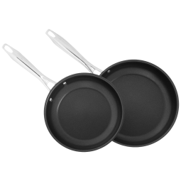 Kit de Frigideiras Antiaderentes em Aço Inoxidável, 2 Peças, Cuisinart 8922-810NS Série Profissional