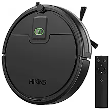 Aspirador de Pó Robô com Controle Remoto, Sucção Forte e Silencioso, 110V, HiKiNS HKS803US2, Preto