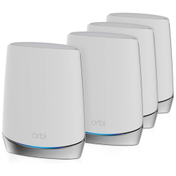 Orbi Rotador Wi Fi Mesh Vel 4.2Gbps 40 Aparelhos Área 929 m2, NETGEAR RBK754 AX4200, Branco