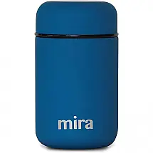 MIRA Frasco Térmico para Alimentos 400mL em Aço Inoxidável com Vedação a Vácuo, Azul