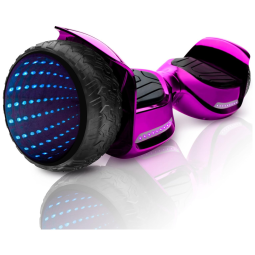 Hoverboard Elétrico Auto Balanceamento com Alto Falante Bluetooth e Luzes LED, Emaxusa, Rosa