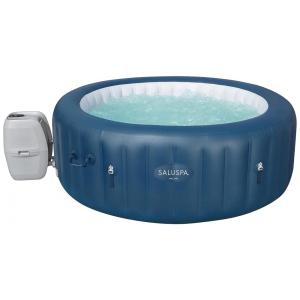 Spa Inflável Hidromassagem para 2 a 6 Pessoas Externa com 140 Jatos Calmantes e Controle de APP, Bestway SaluSpa, Azul