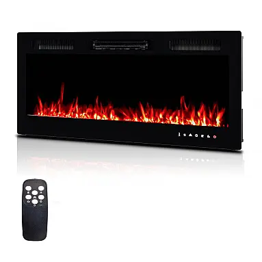 Lareira Elétrica ROVSUN 107x47cm 1500W