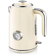 Chaleira Elétrica 1.7L com Desligamento Automático, Aço Inox e proteção contra fervura, 1500W, 110v, SULIVES, Azul