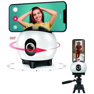 Suporte para Celular com Rastreamento de Rosto 360 Automático, FUNIMY, Branco