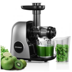 Centrífuga de Frutas de Aço Inoxidável, Silencioso e Função Reversa, 150W, 110v, HOUSNAT, Cinza