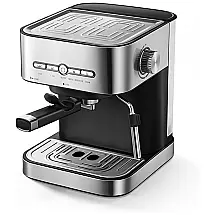 Máquina de Café Expresso Semi Automática com Espumador de Leite, 110V ADIOLI, Aço Inoxidável