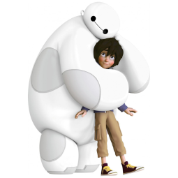 Enfeite de Natal Hallmark Keepsake Disney Big Hero 6 10º Aniversário Hiro e Baymax, Plástico 7,4x10,1x6,7 cm