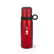 Garrafa Térmica 500 mL com Isolamento a Vácuo, Fria 24H e Quente 12H, Bialetti, Vermelha