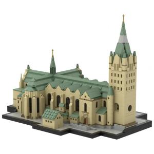 General Kit de Construção Catedral de Paderborn com 3164 Peças, GéNERIC, Verde
