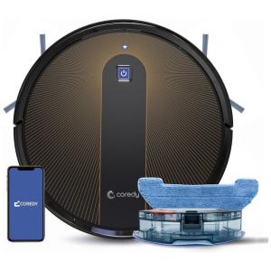 Aspirador de Pó Robô 2200Pa, Capacidade 600 mL, Recarregável, COREDY R750, Preto