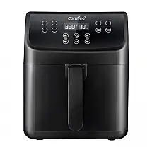 Fritadeira Elétrica AirFryer 5.5L com Painel Digital e Cesto Antiaderente, , , 110v, COMFEE CFY55T6ABB, Preto