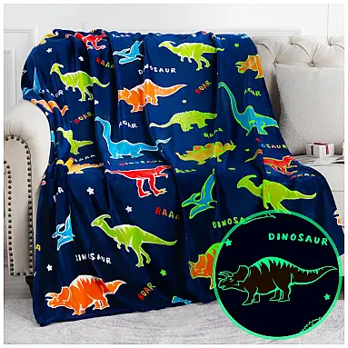 Cobertor de Dinossauro que Brilha