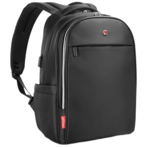 Mochila para Laptop com Bloqueio RFID Impermeável Unissex, ALL4WAY, Preto