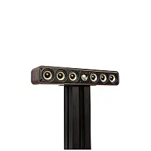 Caixa central slim Polk Signature Elite ES35 nogueira 200W com 6 woofers 7,6 cm e tweeter 2,5 cm para home theater