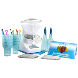 Snowie Máquina de Raspadinha com Xaropes e Cones,110V, Branca