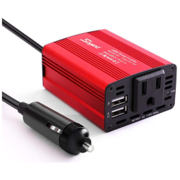 Soyond Inversor de Potência Automotivo 150W, Carregador USB Duplo