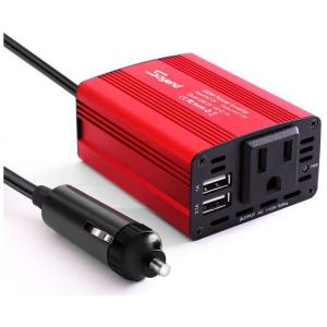 Soyond Inversor de Potência Automotivo 150W, Carregador USB Duplo