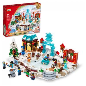 Kit de Construção Festival de Gelo do Ano Lunar com 1519 Peças para 8 Anos ou Mais, LEGO 6395853, Vermelho