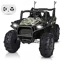 BAHOM Carro, Carrinho Elétrico 12V Recarregável, 2 Lugares, MP3, Bluetooth, Verde, 3