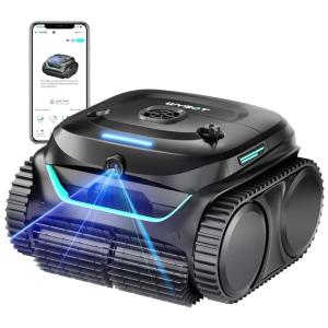 Aspirador Robótico para Piscina 2025 New WYBOT C2 Vision com Câmera de IA, Filtração Ultrafina, 8 Modos Abrangentes, Escalada de Paredes