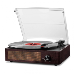 Kedok M49 Vitrola, Toca Discos Retro 3 Velocidades com Bluetooth e Alto Falantes Estéreo, Marrom