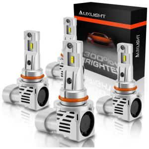 Kit Xenon Lâmpadas LED Branca 12000 Lumens 6500K, 006, HB49005, HB3, 4 Peças, AUXLIGHT, Prateado