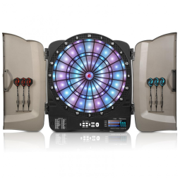 Jogo de Dardos Eletrônico Com Armário, Alvo Iluminado Para Adultos E Crianças, 48 Jogos, 315 Variações, 6 Dardos, 8 Jogadores, PAETAE