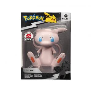 Figura Pokémon Mew Select Jazwares vinil rosa 10 cm para exposição