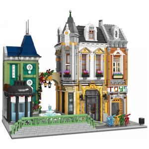 Kit de Construção Dois Prédios com 5477 Peças para 14 Anos ou mais, GENERAL JIMS, Amarelo