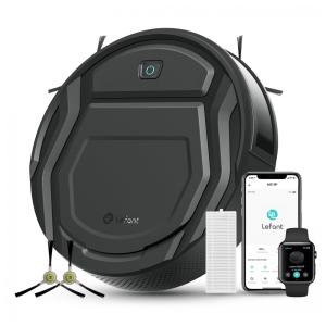 Aspirador de Pó Robô 2 em 1 com Esfregão Controlado por APP e Sucção Forte 2000PA, 110V, Lefant M210B, Preto