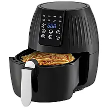 Fritadeira Elétrica AirFryer Antarctic Star 5L com Painel Digital, 1300W 110V, Preta