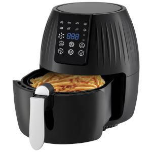 Fritadeira Elétrica AirFryer Antarctic Star 5L com Painel Digital, 1300W 110V, Preta