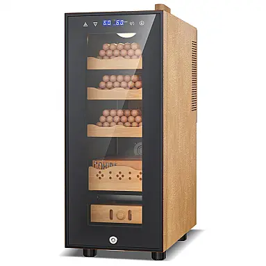 Humidor Elétrico Velieta Preto-Marrom 35L