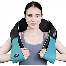 Massageador Pistola Elétrico Profissional Sem Fio 6 Acessórios e 4 Velocidades, Rosa
