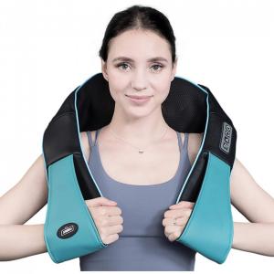 Massageador Pistola Elétrico Profissional Sem Fio 6 Acessórios e 4 Velocidades, Rosa